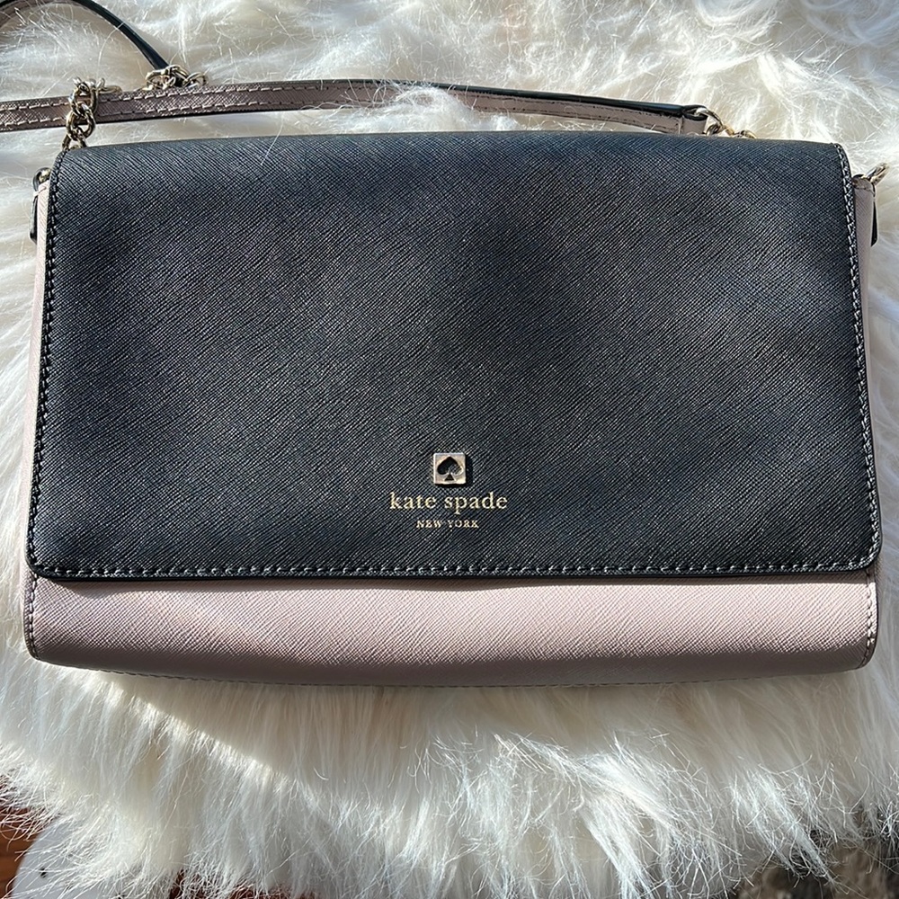 Black and Mauve Kate Spade Crossbody